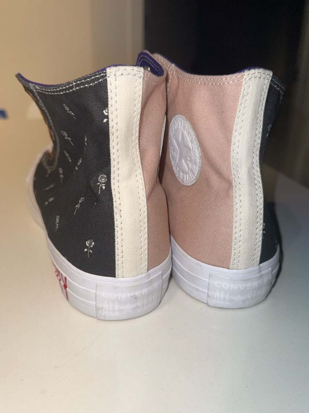 NEW Rare Converse Chuck All Star Hi “NAUGHTY” Custom Lmtd Edtn Mismatch Pair
 Sz - Picture 4 of 8